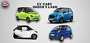 Top 5 Electric Cars in India Under 5 Lakhs
