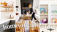 HOME ORGANIZATION, DECOR AND CLEAN WITH ME | Organization and Cleaning Motivation