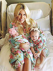 Buy Maternity Robes, Nightgown, Swaddle Set, Personalized Hats & More – ComfyMommyShop