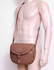 Brown Canvas Leather Shooting Bags For Sale