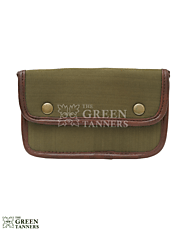 Green Canvas Cartridge Pouch For Sale