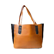 Genuine Classic Leather Tote Bag | Brown Tote Bag