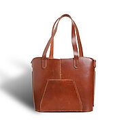 Genuine Leather Tote Bag | Luxury Leather Purse For Women