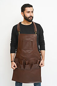 Multi Pockets Leather Apron For Men