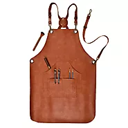 Genuine Classic Leather Apron | Tan Leather Work Apron