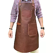 Brown Leather Apron - Work Apron For Professionals