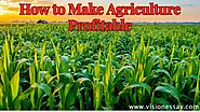 How to Make Agriculture Profitable in 2023 » Vision Essay