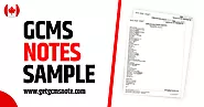 Everything about the GCMS Notes Sample: Details and Uses