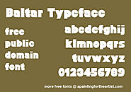 A free public domain, decorative font, Baltar Typeface – APaintingForTheArtist.com – Web Design Tutorials, 3D modelli...