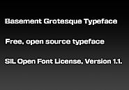 A free open source, display type font, Basement Grotesque – APaintingForTheArtist.com – Web Design Tutorials, 3D mode...