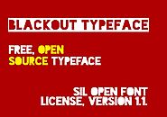 A free open source, stencil sans serif font, Blackout Typeface – APaintingForTheArtist.com – Web Design Tutorials, 3D...