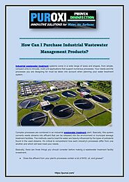 How Can I Purchase Industrial Wastewater Management Products | PDF