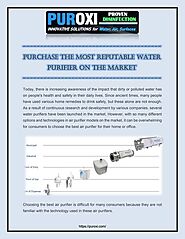Purchase the Most Reputable Water Purifier on the Market | PDF