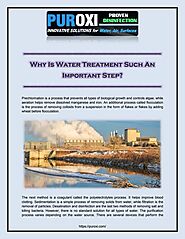 Why Is Water Treatment Such An Important Step | PDF