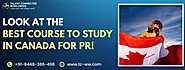 Look at The Best Course to Study in Canada for PR!