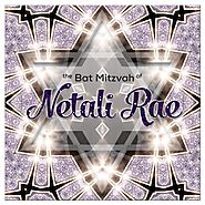 Lilac Sparkle Star Bat Mitzvah Invitation
