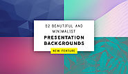 52 Modern and Simple Backgrounds [New Feature]