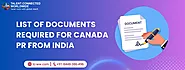 List of Documents Required for Canada PR from India