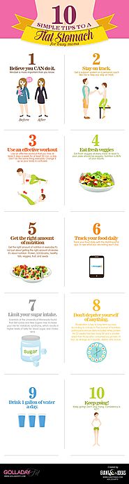 10 simple tips to a flat stomach for busy moms