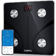 RENPHO Smart Scale for Body Weight, Digital Bathroom Scale BMI Weighing Bluetooth Body Fat Scale, Body Composition Mo...