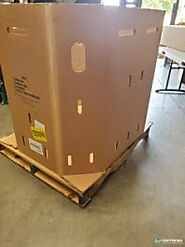 Used 46x38x42 3-ply Produce Gaylord Boxes with Slipsheet Bottoms Vent Holes
