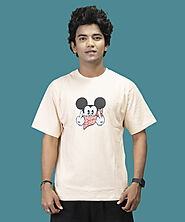 Stylish Micky Mouse Printed T-shirt for Men