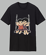 Tuan Tuin Black T-shirt For Kid