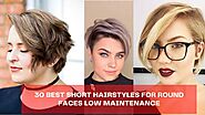 30 Best Short Hairstyles for Round Face Low Maintenance 2023 - Hairstyles Ideas Series