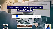 Laravel 10 How To Add Pagination Links Example Tutorial