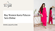 iframely: Women Kurta Palazzo Sets Online | La Glits: Elevate Your Fashion Game