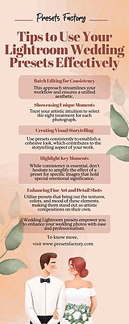Tips to Use Your Lightroom Wedding Presets Effectively