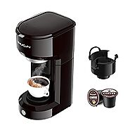 Vimukun Single Serve Coffee Maker Coffee Brewer Compatible with K-Cup Single Cup Capsule with 6 to 14oz Reservoir, Sm...