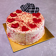 Indulge in Deliciousness Order Red Velvet Fudge Cake Online Delivery