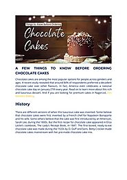 All That You Need to Know About Chocolate Cakes