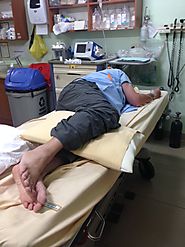 It was 9:30 am when Dave Took his fall. We arrived at the hospital close to 8:00 pm.