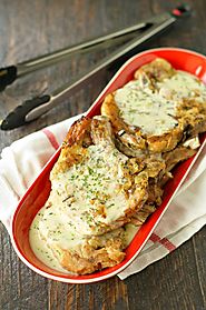 Pork Chops with Creamy Herb Sauce