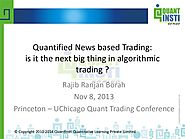 Quantified News Based Trading: Is it the next big thing in algorithmic trading?