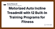 Motorized Auto Incline Treadmill with 12 Built-In Training Programs for Fitness