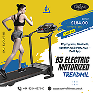 Buy Motorized Treadmill with Bluetooth Speaker USB in UK