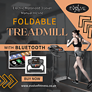 Electric Foldable Treadmill with Bluetooth and 3-Level Manual Incline for Workouts – EVOLVE FITTNESS UK