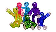 Toy Shed Stikbots for 6-Color Action Figure, Pack of 6