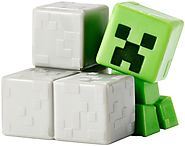 Minecraft Mini Figure 3-Pack, Elder Guardian, Sneaky Creeper & Rabbit