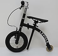e001 | Levicle folding bike rides like a balance bike for adults