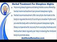 Herbal Insomnia Treatment To Prevent Sleepless Nights Naturally