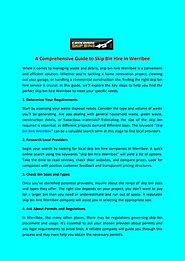 A Comprehensive Guide to Skip Bin Hire in Werribee