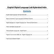 Digital English Language Lab Hyderabad India 3 | Pearltrees