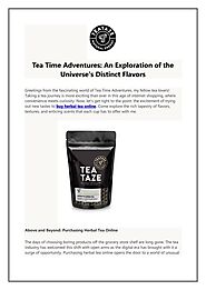 Tea Time Adventures An Exploration of the Universe’s Distinct Flavors.pdf