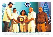 Dr. Sharda Ayurveda for its excellence received various awards from recognized personalities