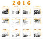 2016 Desktop Calendars