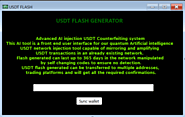 USDT Flashing Generator Software WE ACCEPT ESCROW FROM CLIENT.